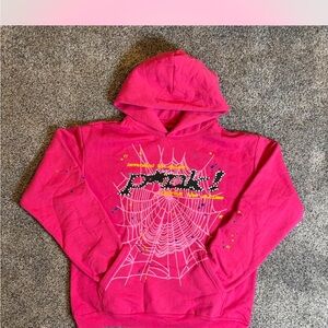 Spyder Hot Pink Pullover Hoodie Sweatshirt